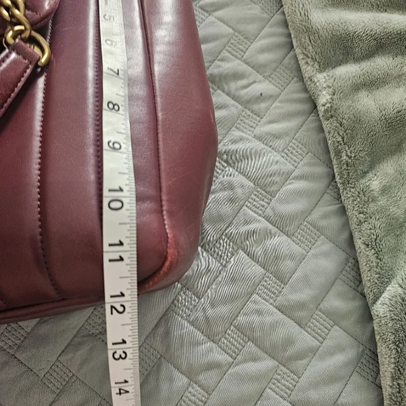 Henri Bendel Burgundy Purple Zip Tote Bag